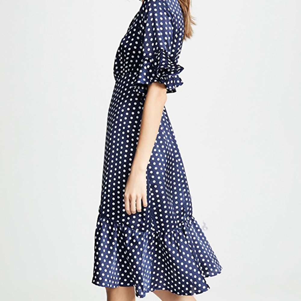Line & Dot Wrap Dress - Picture 8 of 8